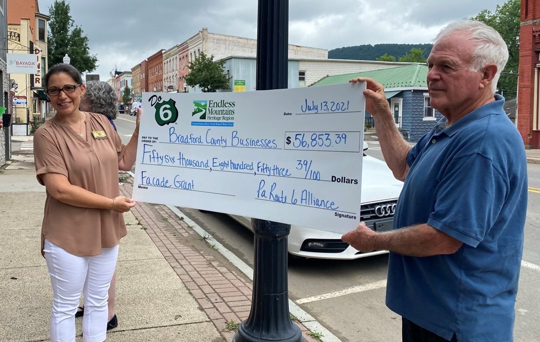 PA Route 6 Celebrates $209k in Façade Improvements in Endless Mts.