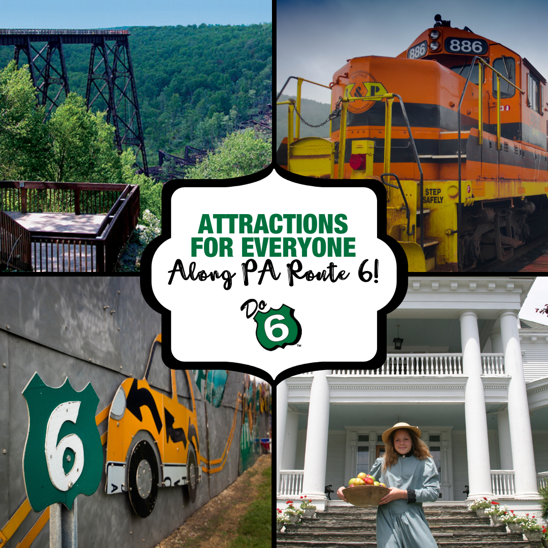 Attractions Along PA Route 6 Square