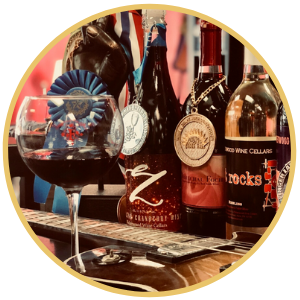 Flickerwood Wine Cellars circle button