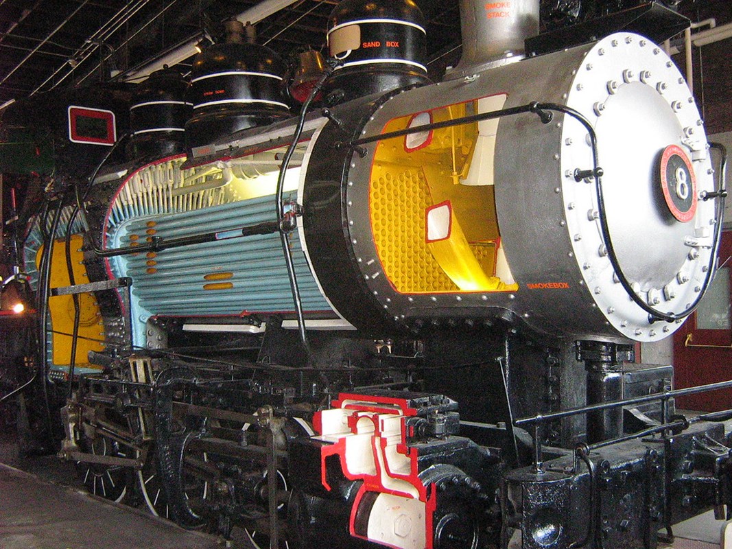 An exhibit inside the Technology Museum at Steamtown National Historic Site