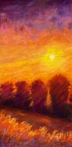 “Evening Ablaze” by Linda Murphy