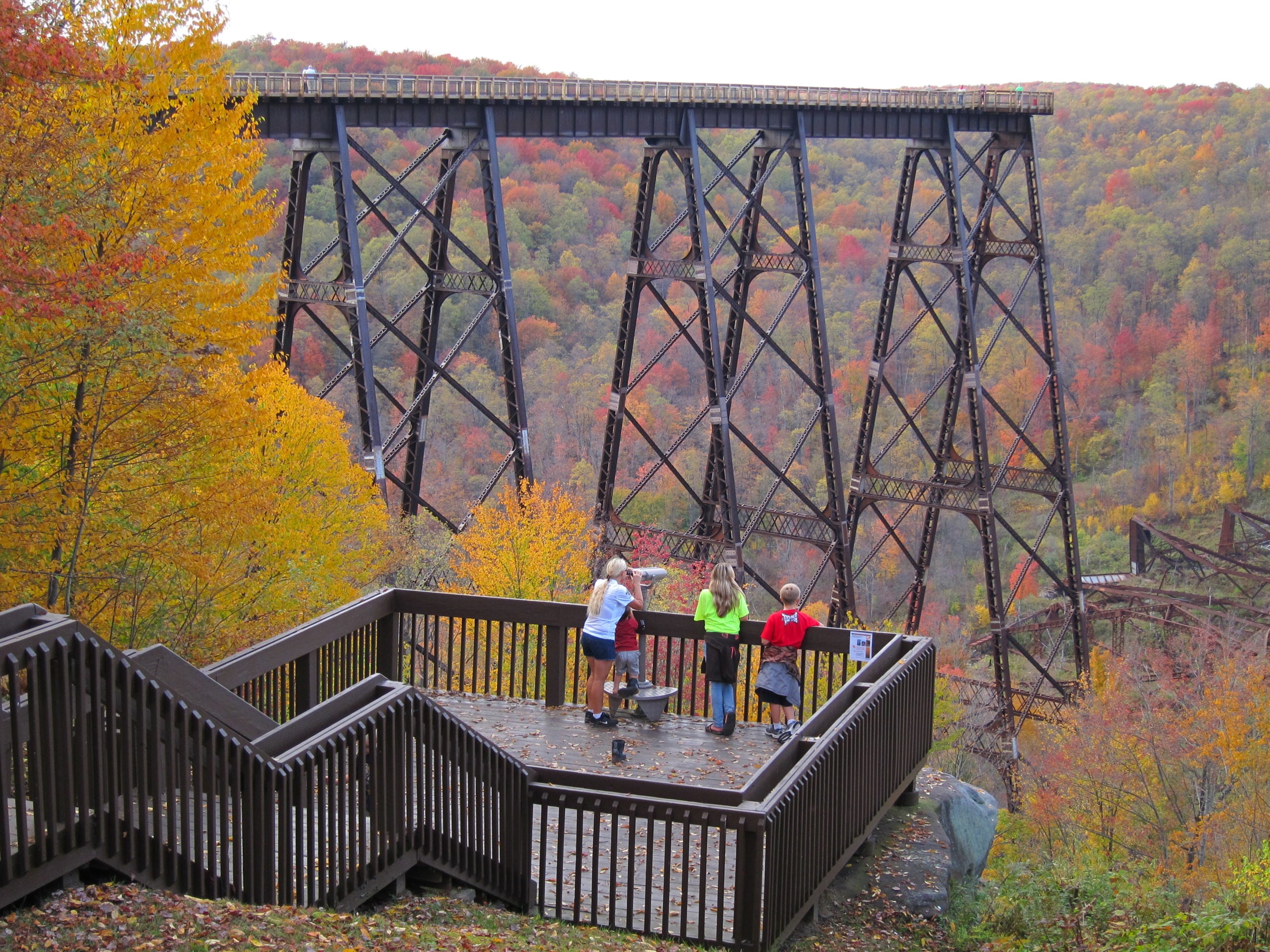 kinzua sky walk overlook bridge